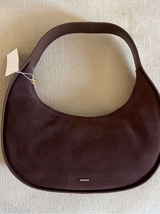 Simkhai Finn Suede Hobo Bag Cacao Brown NWT - Picture 3 of 7